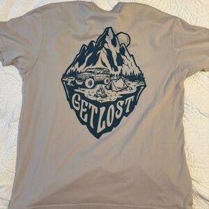 Men's Adventure Graphic Tee - Tan